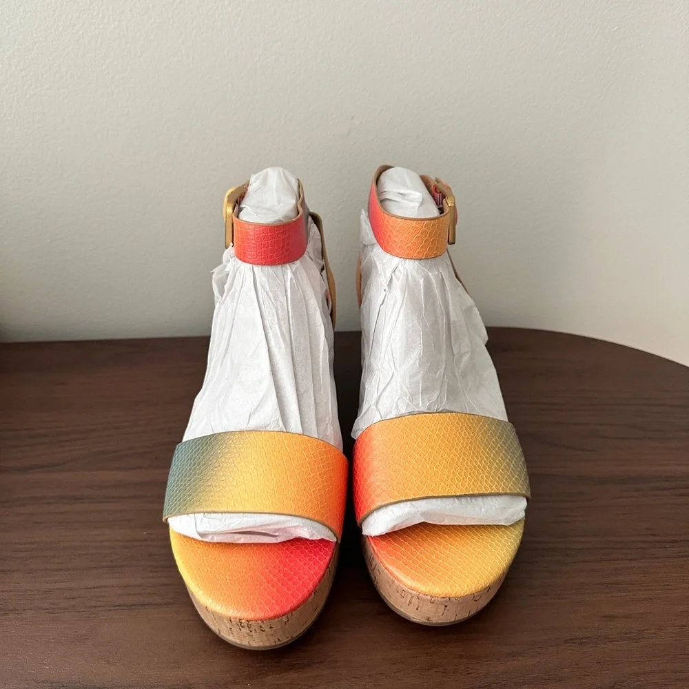 Franco Sarto Multicolor Wedge Sandals